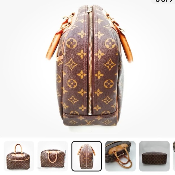 Louis Vuitton Handbag Deauville monogram GM Brown - Picture 2 of 7